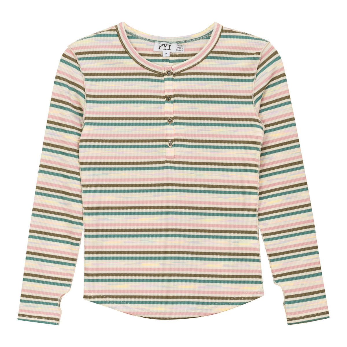 Multi Stripe Rib Top