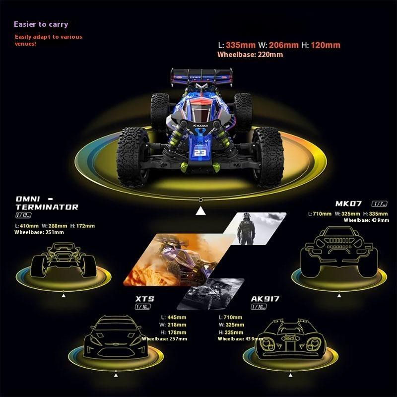 1/12 scale, 90 km/h brushless rally desert racing car - LLN02