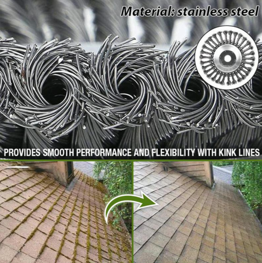 Carbon Steel Weed Brush & Trimmer – Paving Crack Weed Remover for Patio, Deck & Driveway