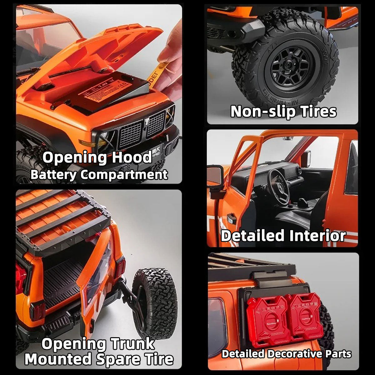 1/12 Scale 2.4GHz RC Crawler  Full Proportional 4WD Off-Road Vehicle-MNY01