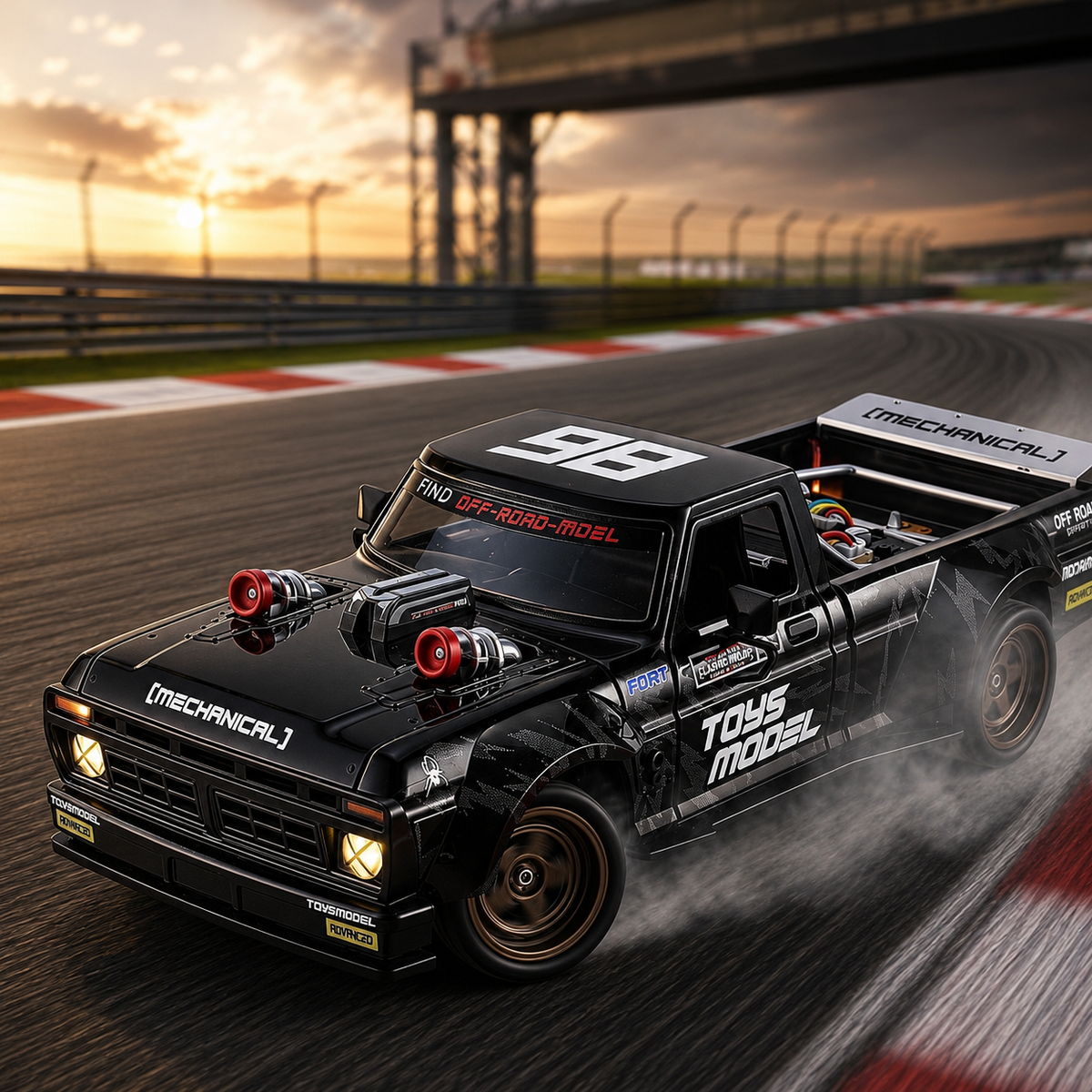 1:24 4WD Full Scale Drift Car RC Remote Control Drift Model Car - CX03