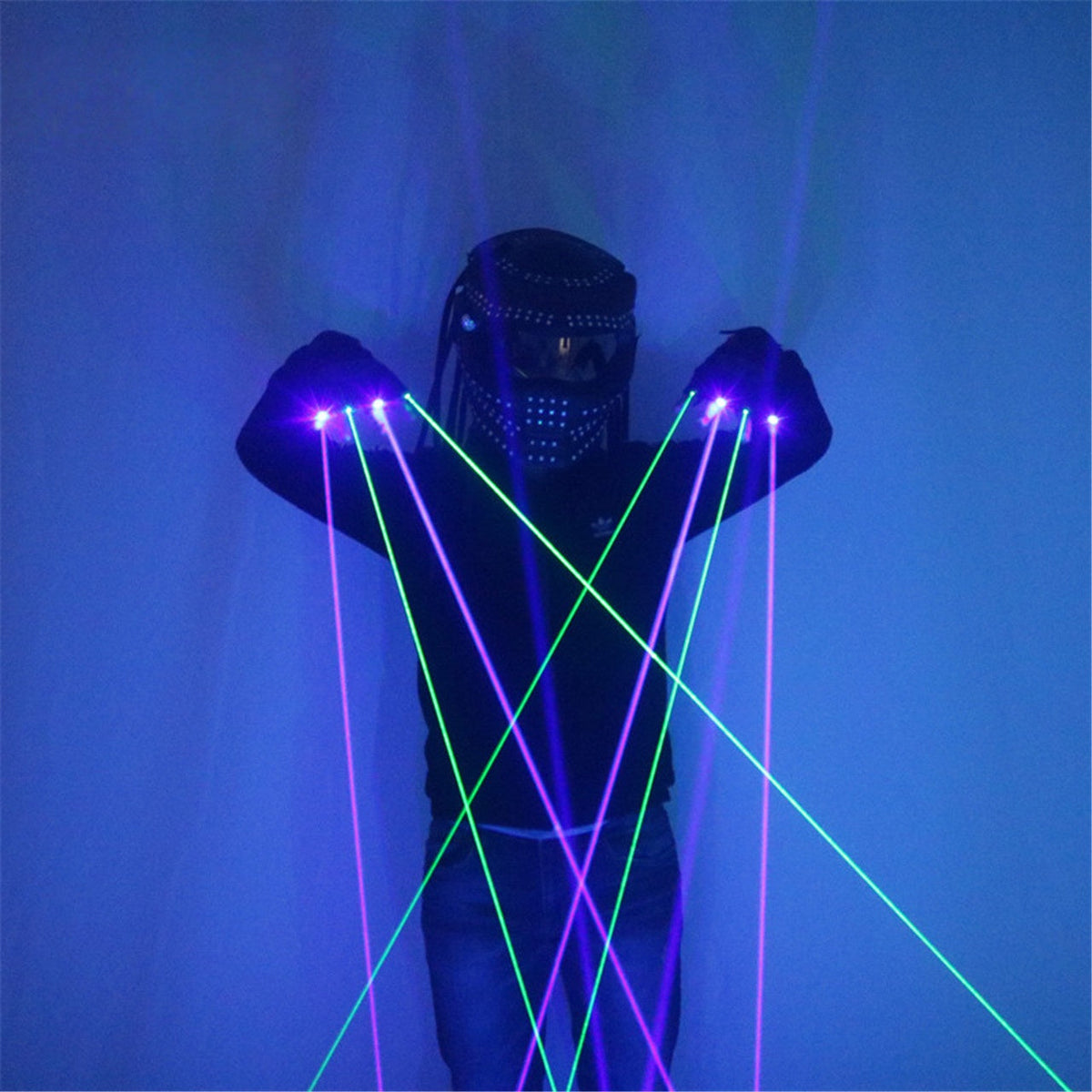 Blue & Green Laser Gloves for Stage Performances