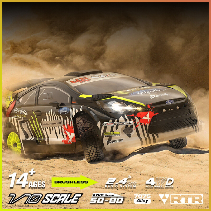 1/10 Competition-Grade Electric Brushless High-Speed Rally Car - LF10