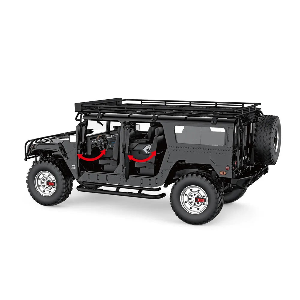 1/10 Scale 16-Channel Metal Chassis RC Crawler - HGR01