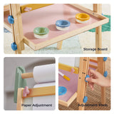 Tiny Land® 3-in-1 Art Easel for Kids & Paper Roll Set