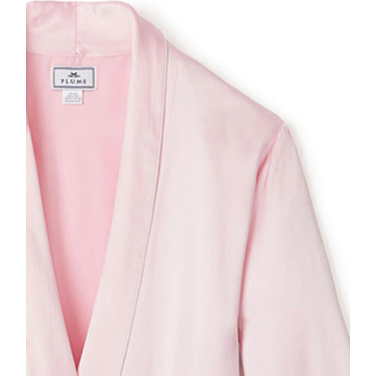 Women's Silk Long Robe in White