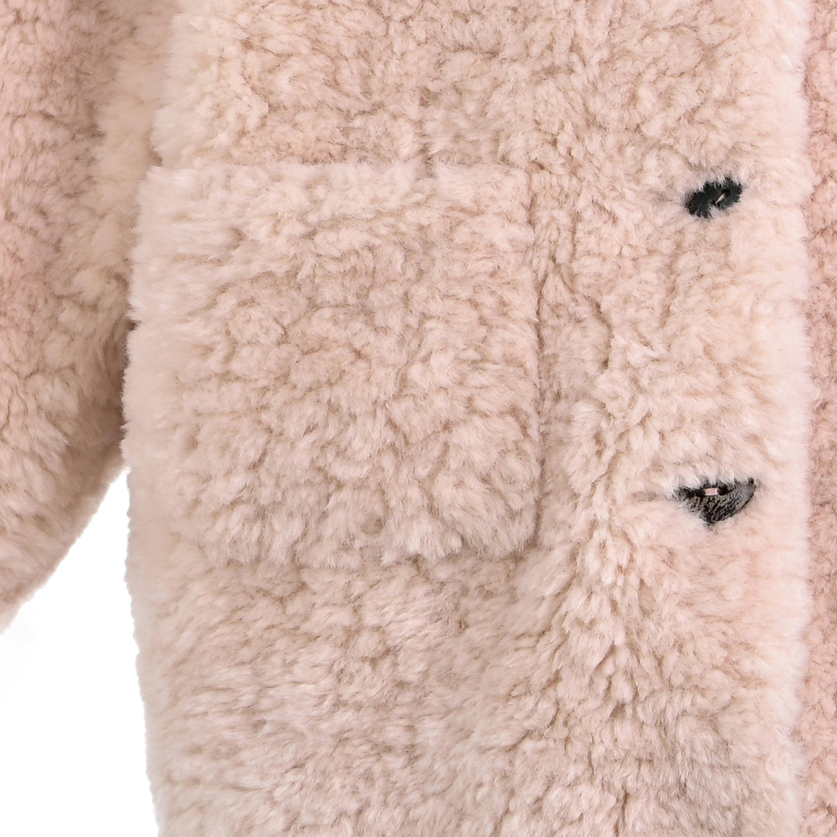 Pink Shearling Coat