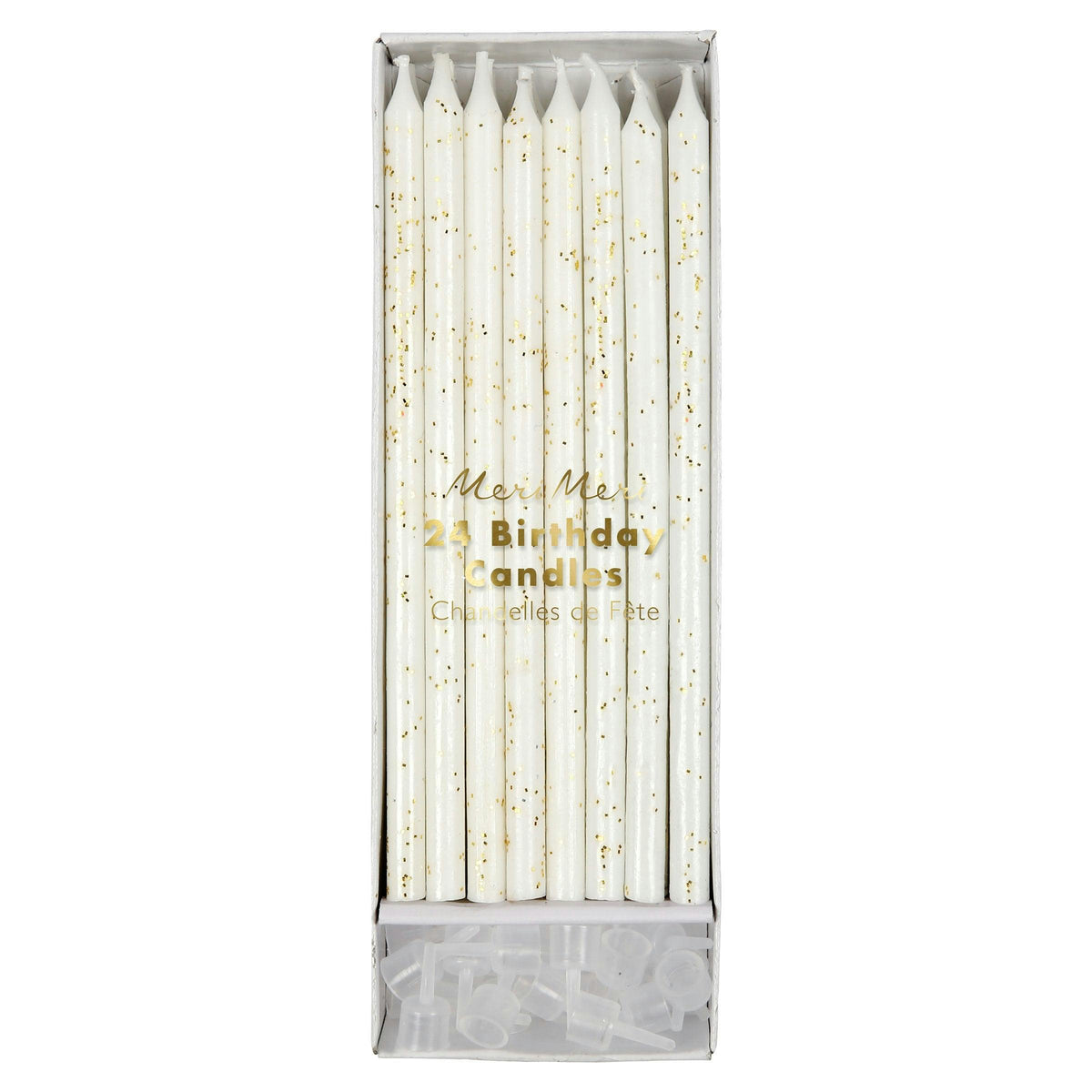 Gold Glitter Candles