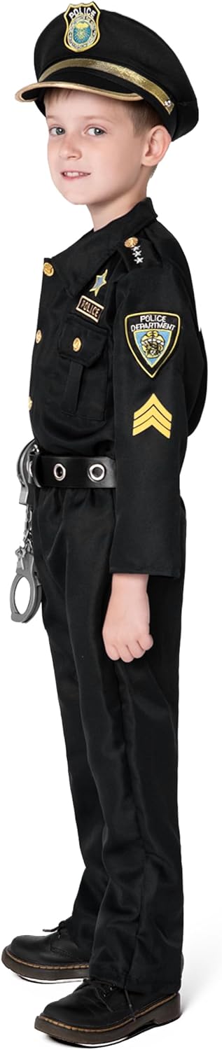 JOYIN 14-Piece Halloween Police Officer Role-Play Set for Kids