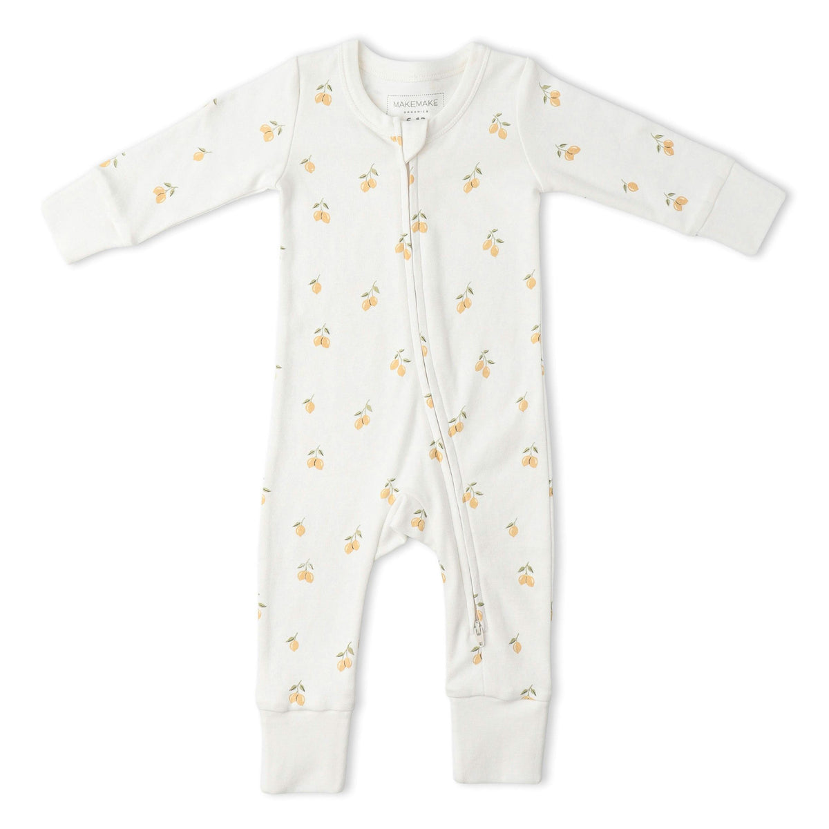 Organic 2-Way Zip Romper - Lemons
