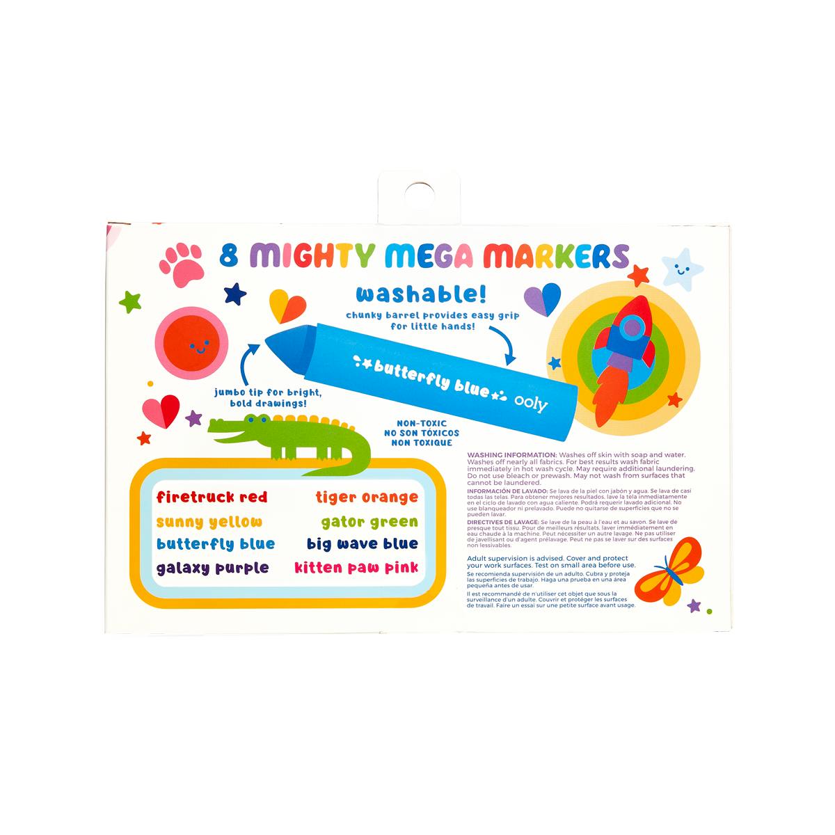 Mighty Mega Markers - Easy to Grip - Set of 8