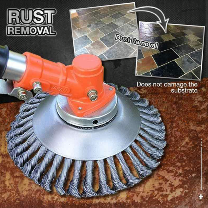 Carbon Steel Weed Brush & Trimmer – Paving Crack Weed Remover for Patio, Deck & Driveway