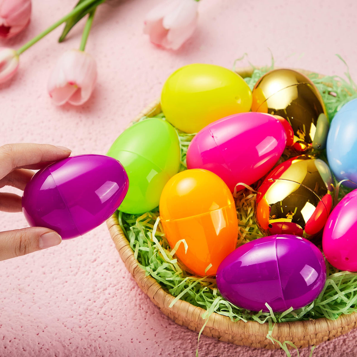 300 PCs Large Empty Eggshells Fillable for Easter Hunt