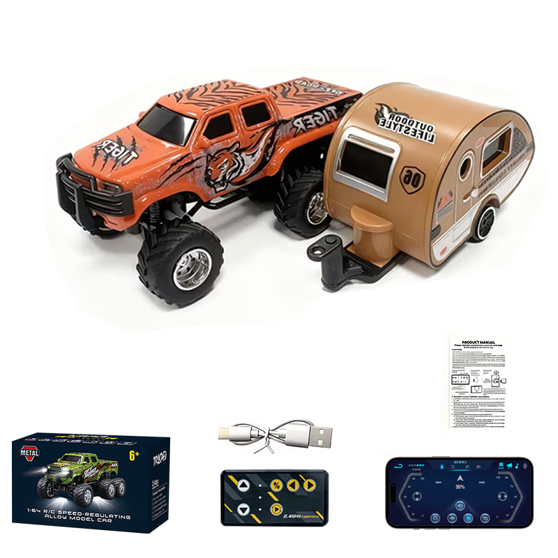 1/64 Off-Road High-Speed Six-Wheel Alloy Remote Control Car - TCY24