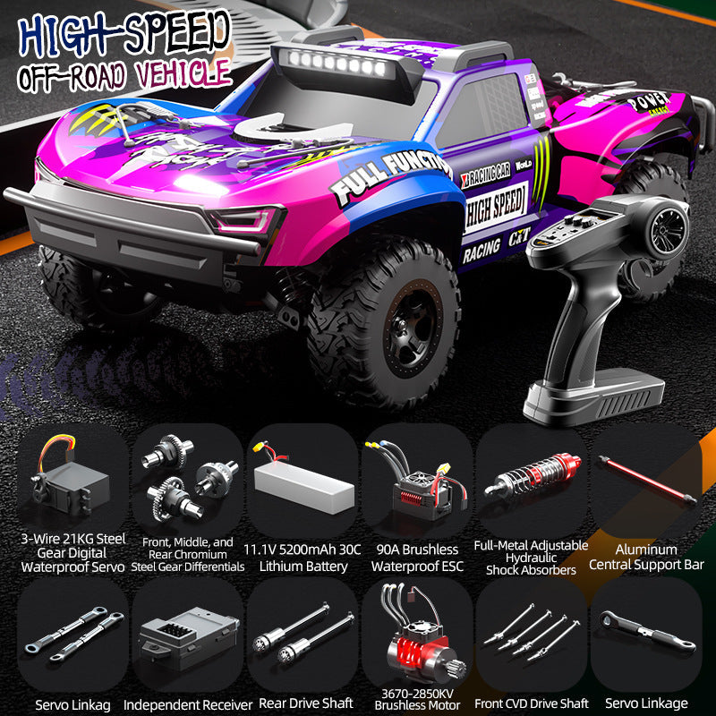 1/10 High-Speed Trophy Off-Road Brushless Short-Distance Monster Truck-JJY2