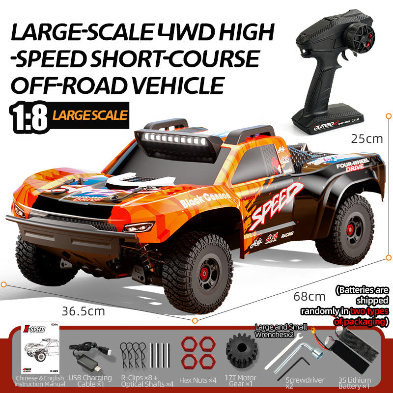 1/8 scale, 90 km/h custom-built monster truck for racing - JJY1