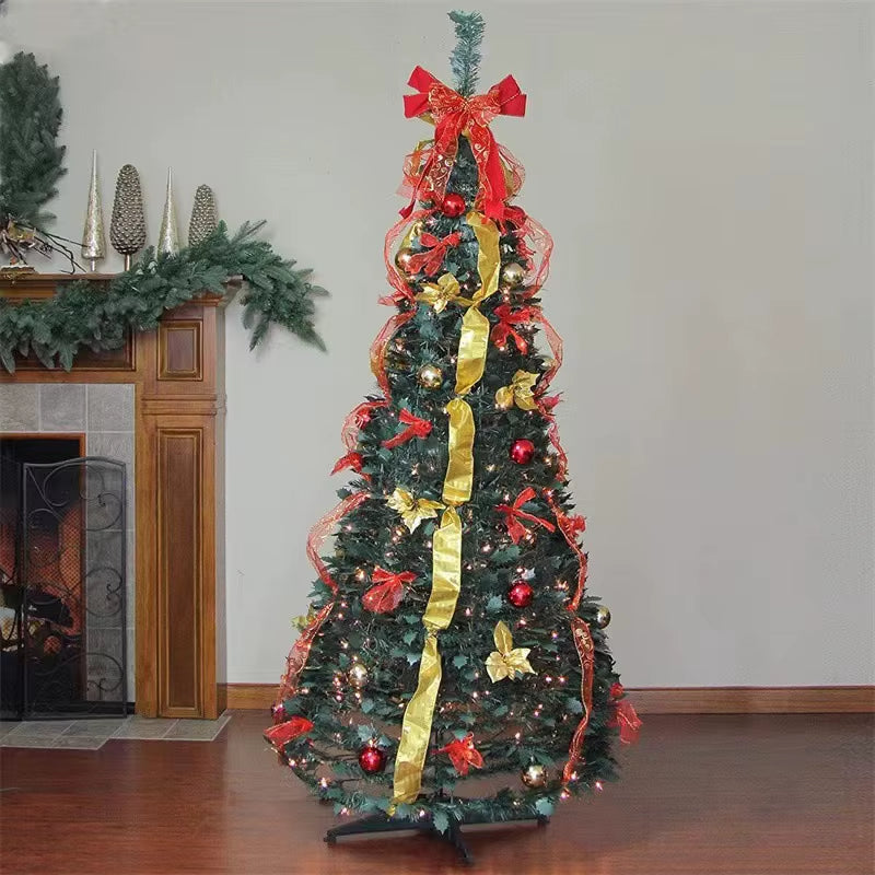 Foldable Pre-Decorated Christmas Tree