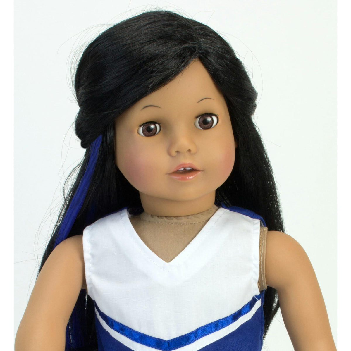 Sophia's 3-Piece Colorful Clip-In Hair Extensions for 18 Dolls, Blue/Pink/Purple