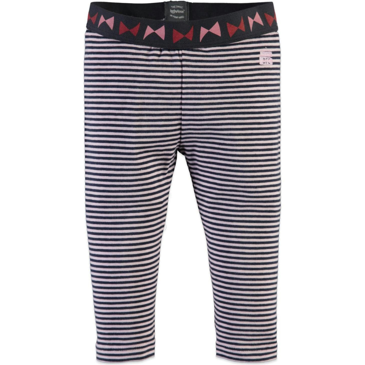 Striped Contrast Waistband Leggings