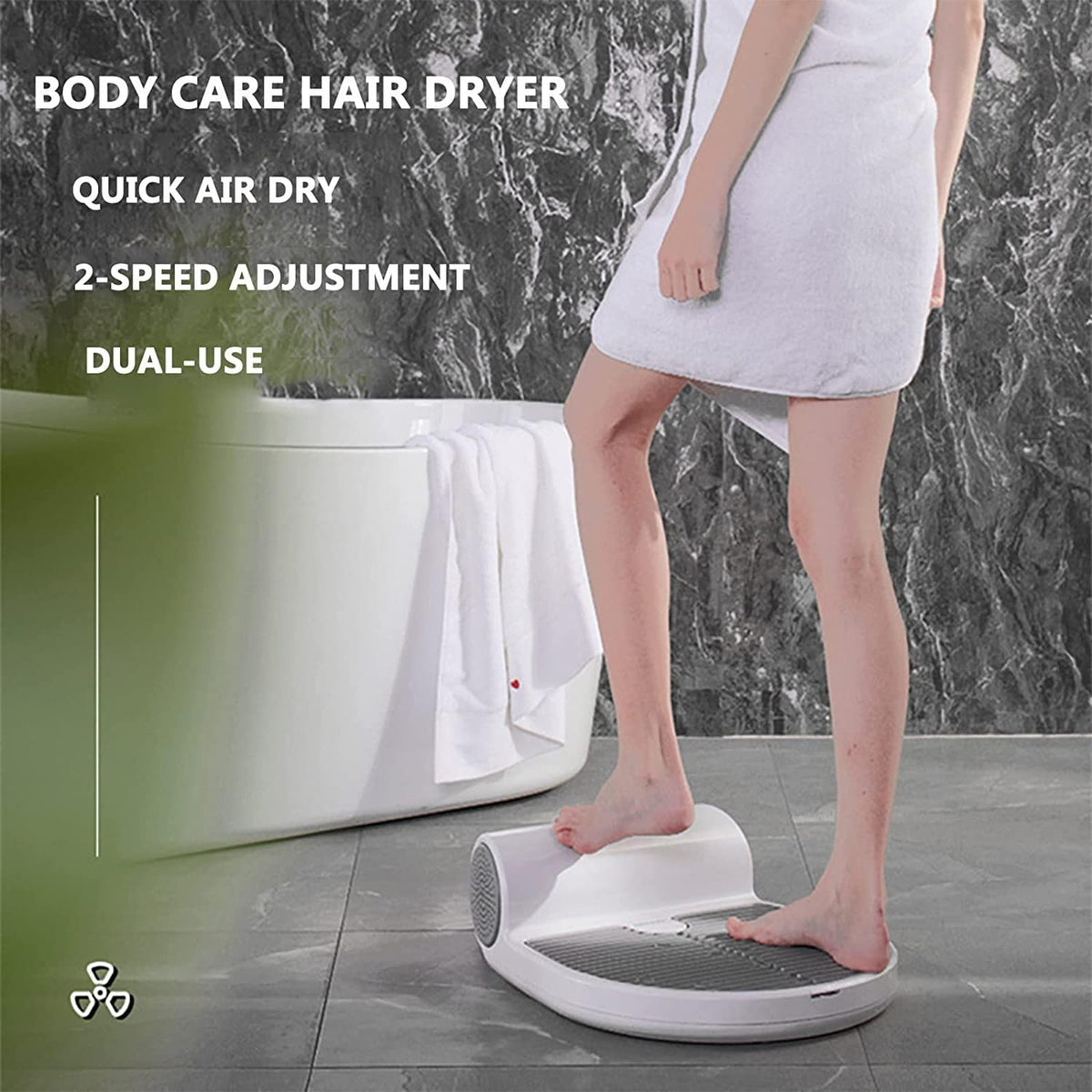 VIKRN Full Body Dryer After Shower,Negative Ions Body Heater Blow Dryer for Bathroom/Hotel Natural Warm Air Wind Body Dry for Bathroom/Hotel