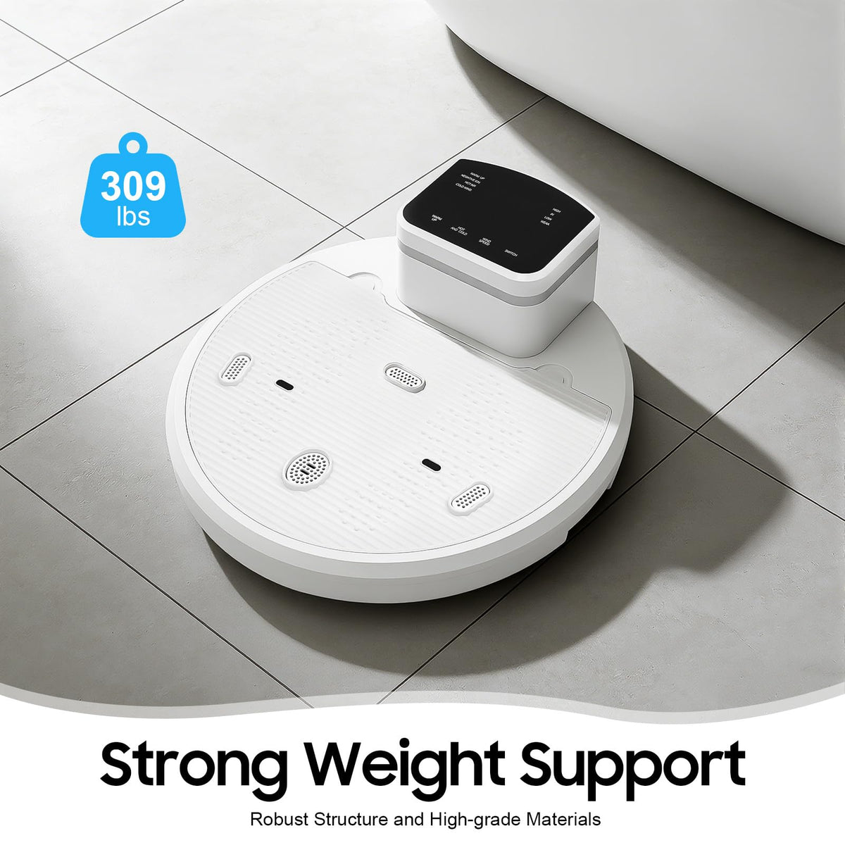 Waterproof Full Body Dryer After Shower 1400W, 4 Wind Speeds Cold Warm Air Infrared Sensor Non-Slip Body Drying Pedal 308.65lbs Load Capacity for Bathroom Adults Elderly Pregnant Women