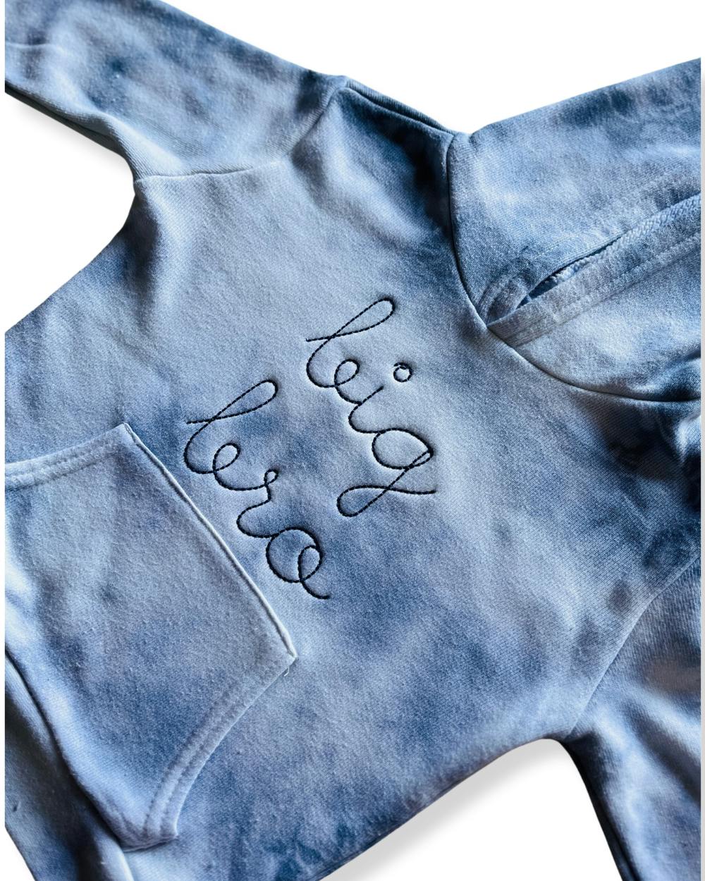 "big bro" + "big sis" Supersoft Marble Tie Dye Hoodie