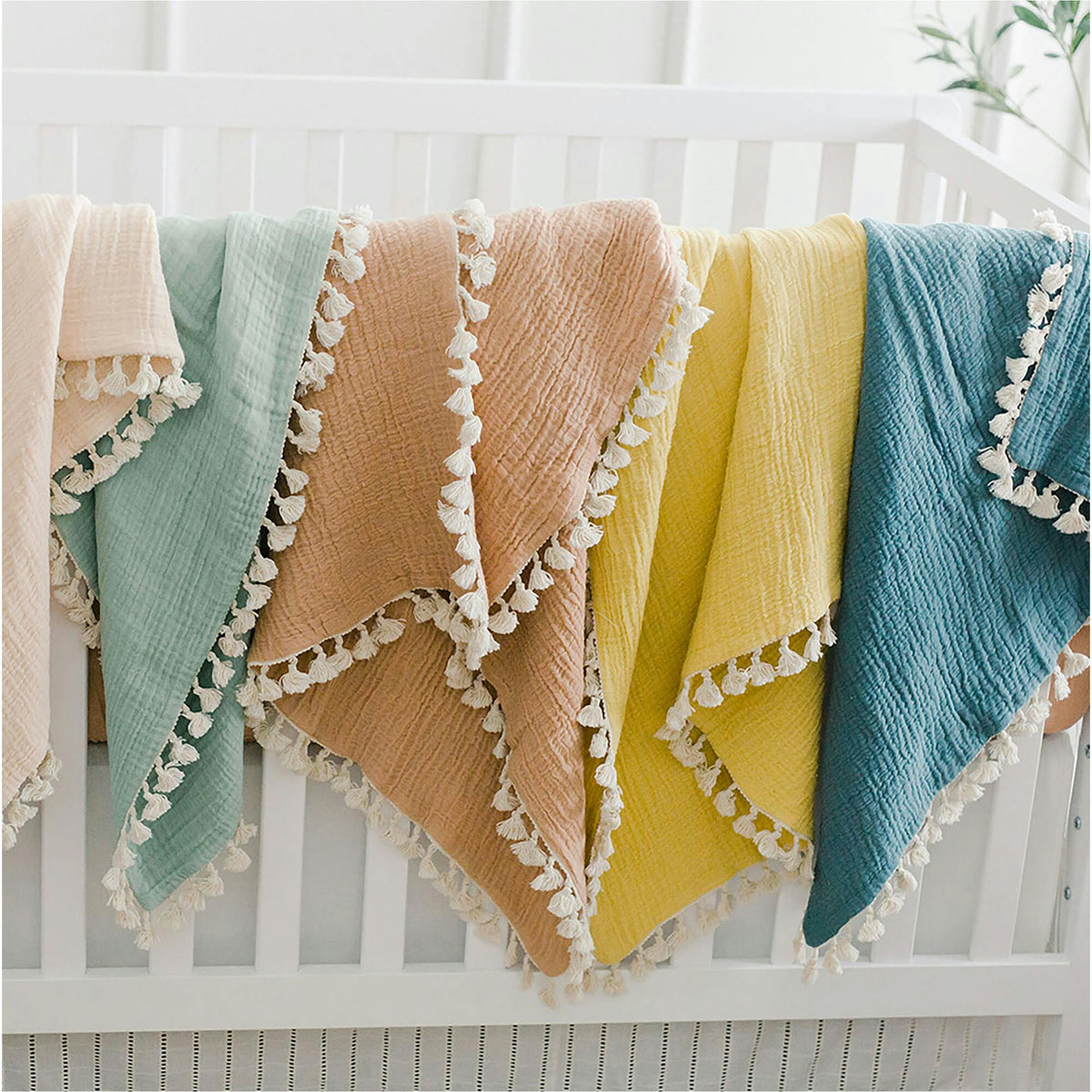 6 Layer Muslin Blanket Riverstone