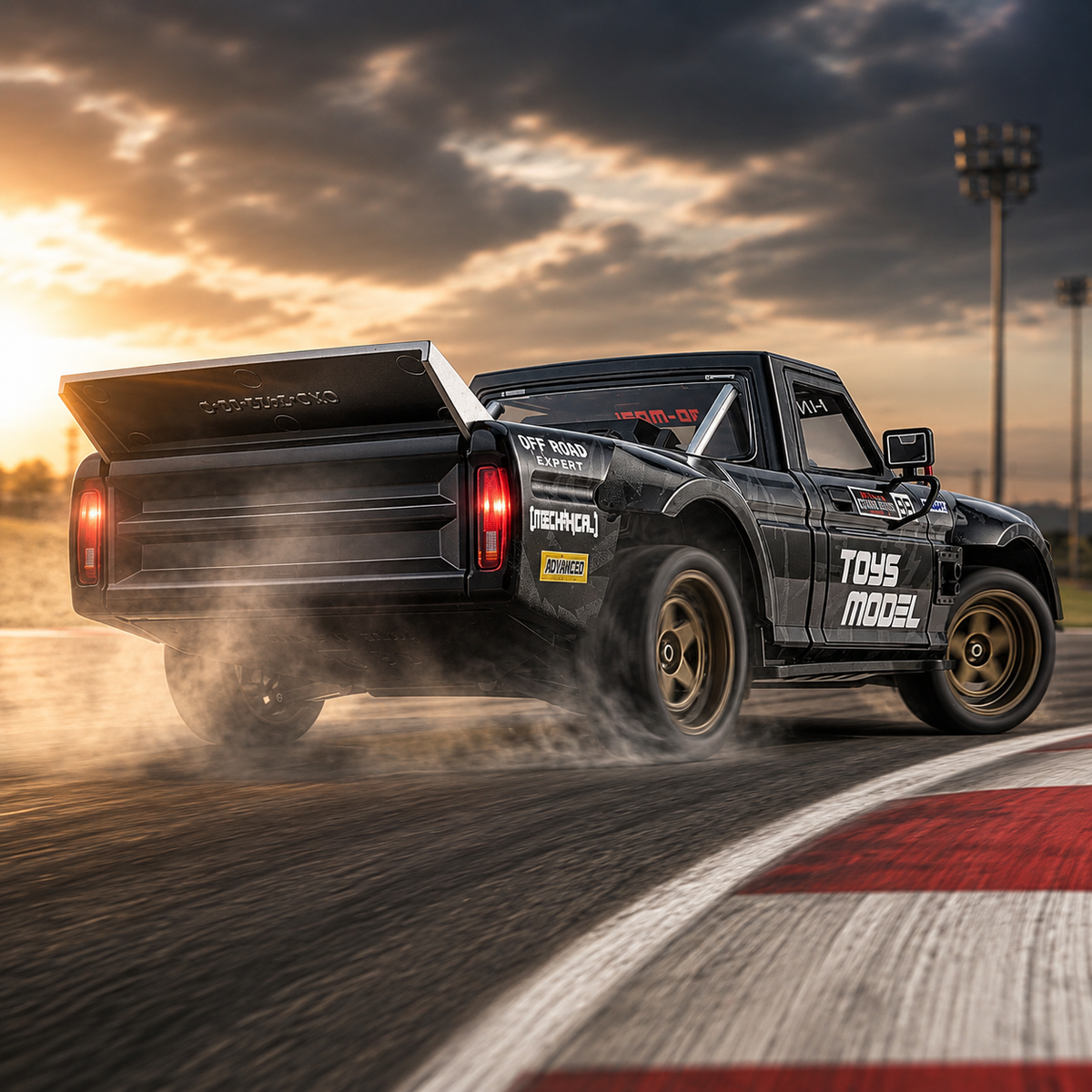1:24 4WD Full Scale Drift Car RC Remote Control Drift Model Car - CX03