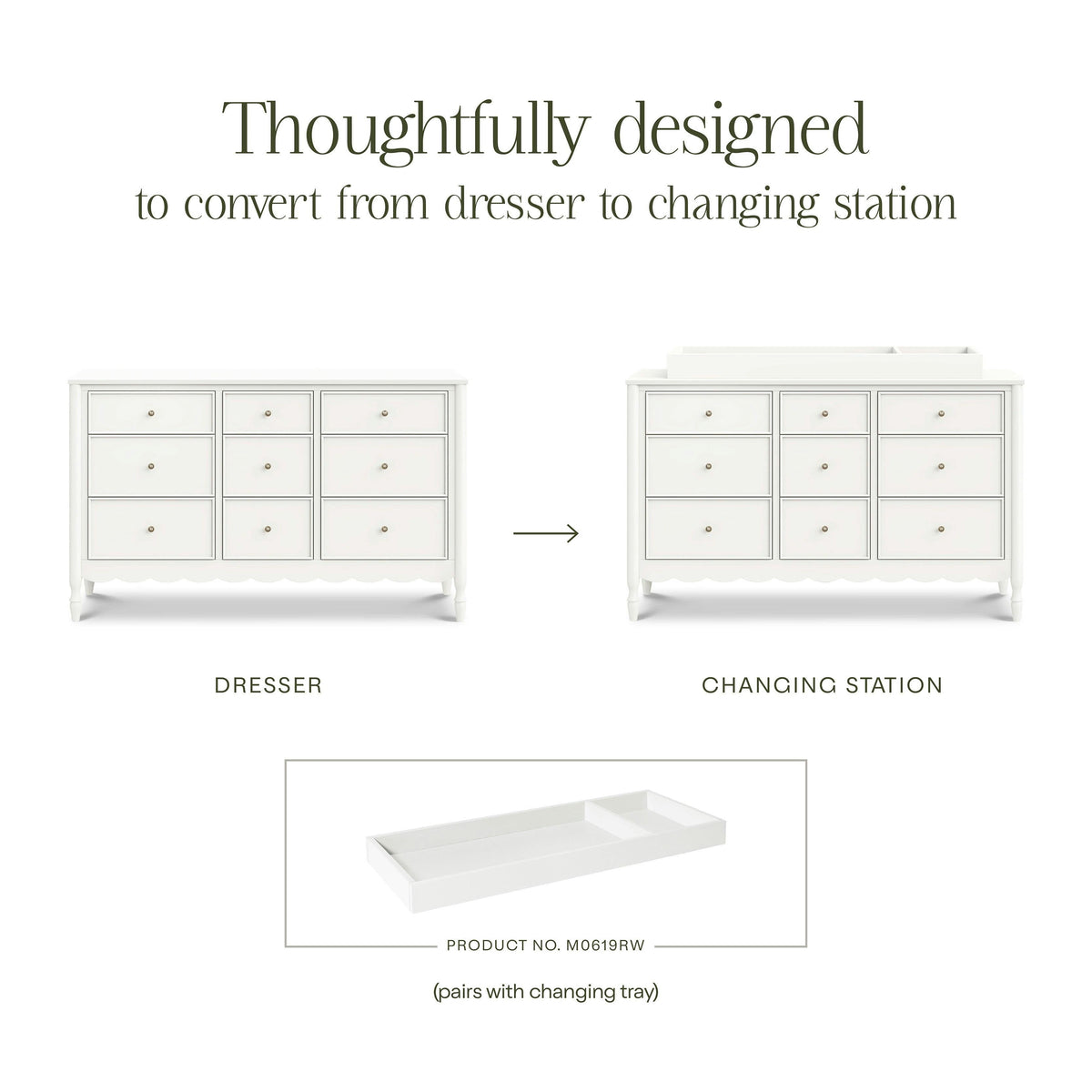 Namesake Ambrosia 9-Drawer Wide Assembled Dresser (56")