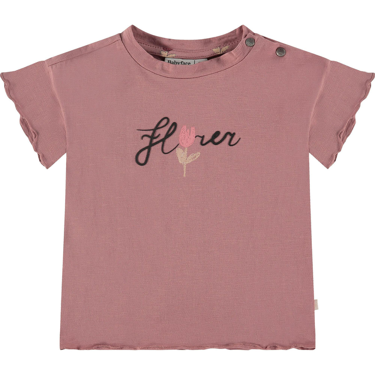 Flower Print Short Sleeve T-Shirt