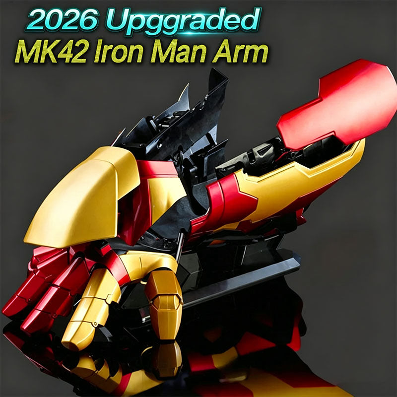 US | Wearable IronMan MK42 Arm – 2026 Upgraded | Voice Control & LED | 1:1 Scale