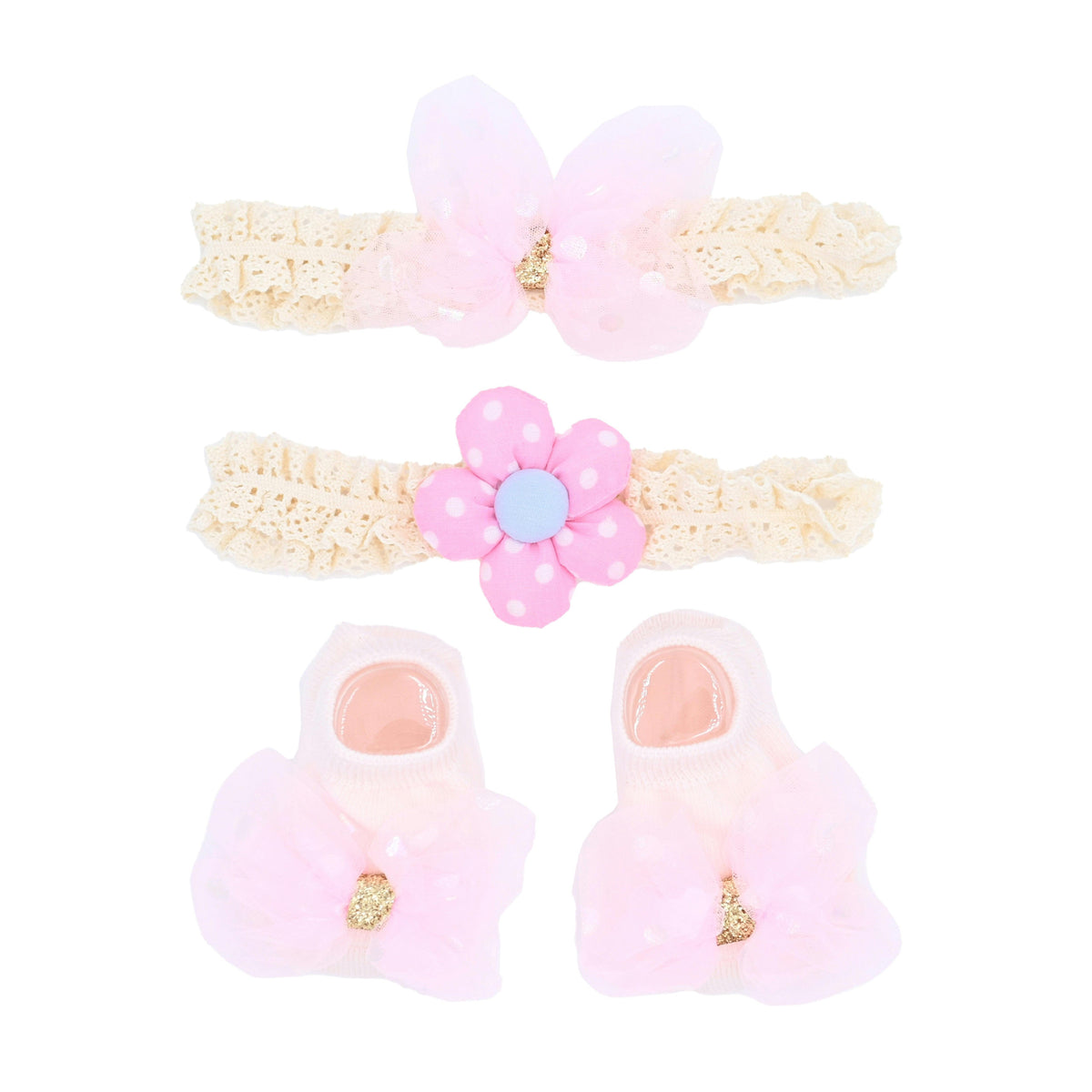 Lace Headband & Sock Gift Set