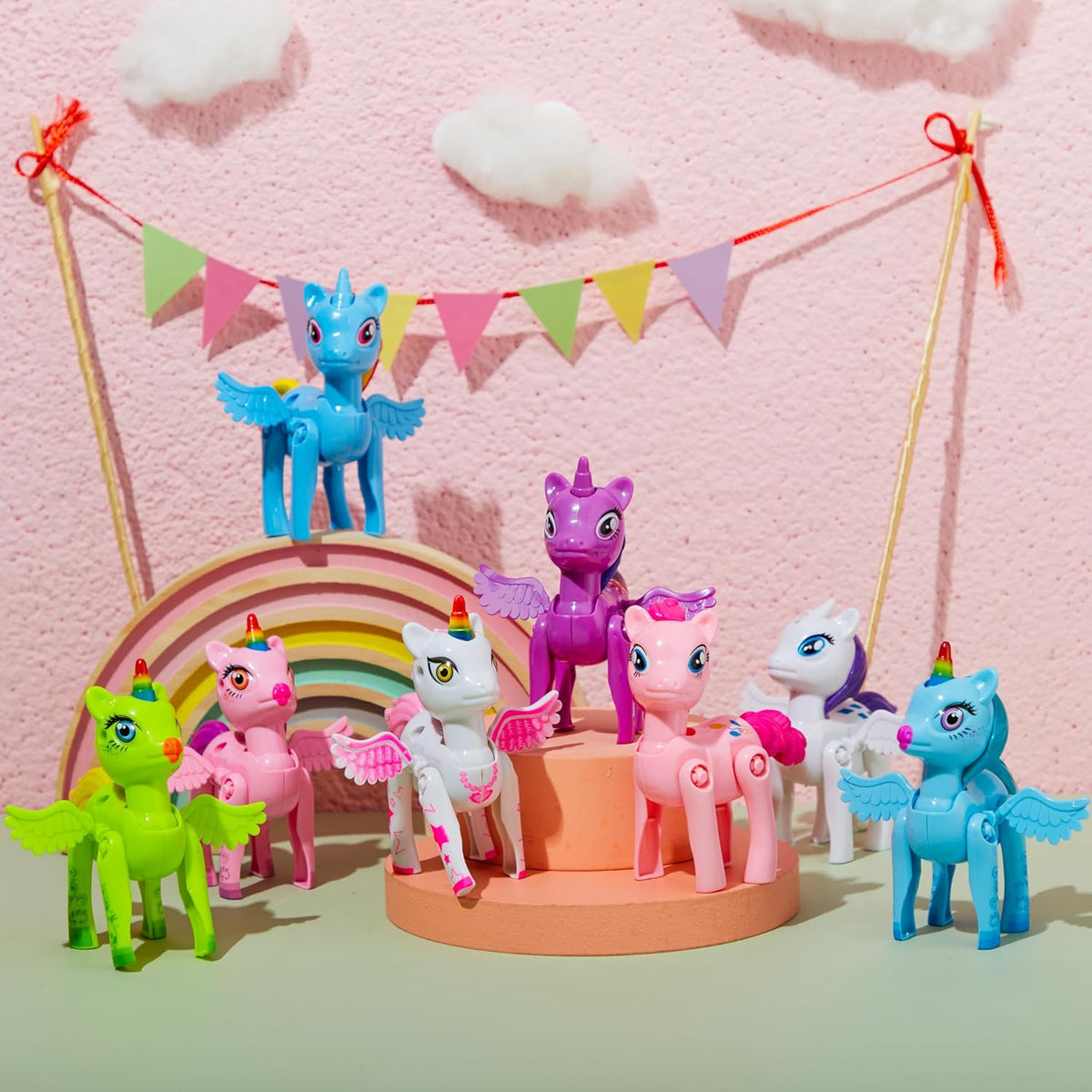 8 Pcs Unicorn Deformation Toy Easter Eggs for Kids Party & Hunt