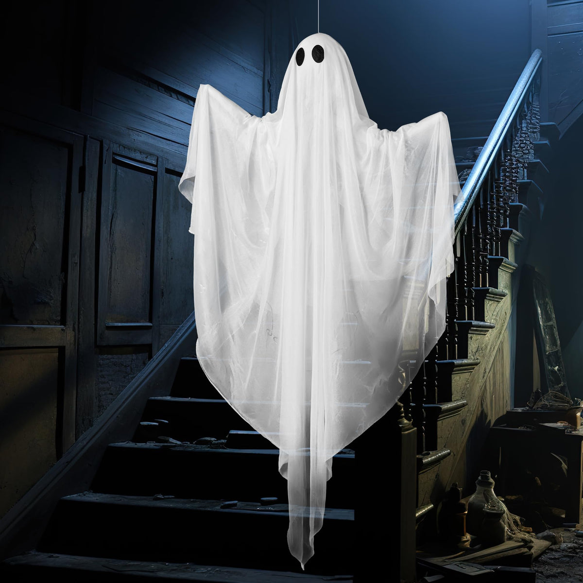 47” Halloween Hanging Light up Ghost