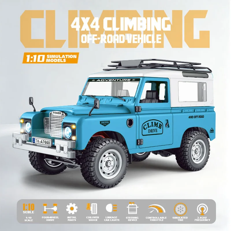1/10 Scale 4WD Mechanical-Shift Defender RC Crawler-1001