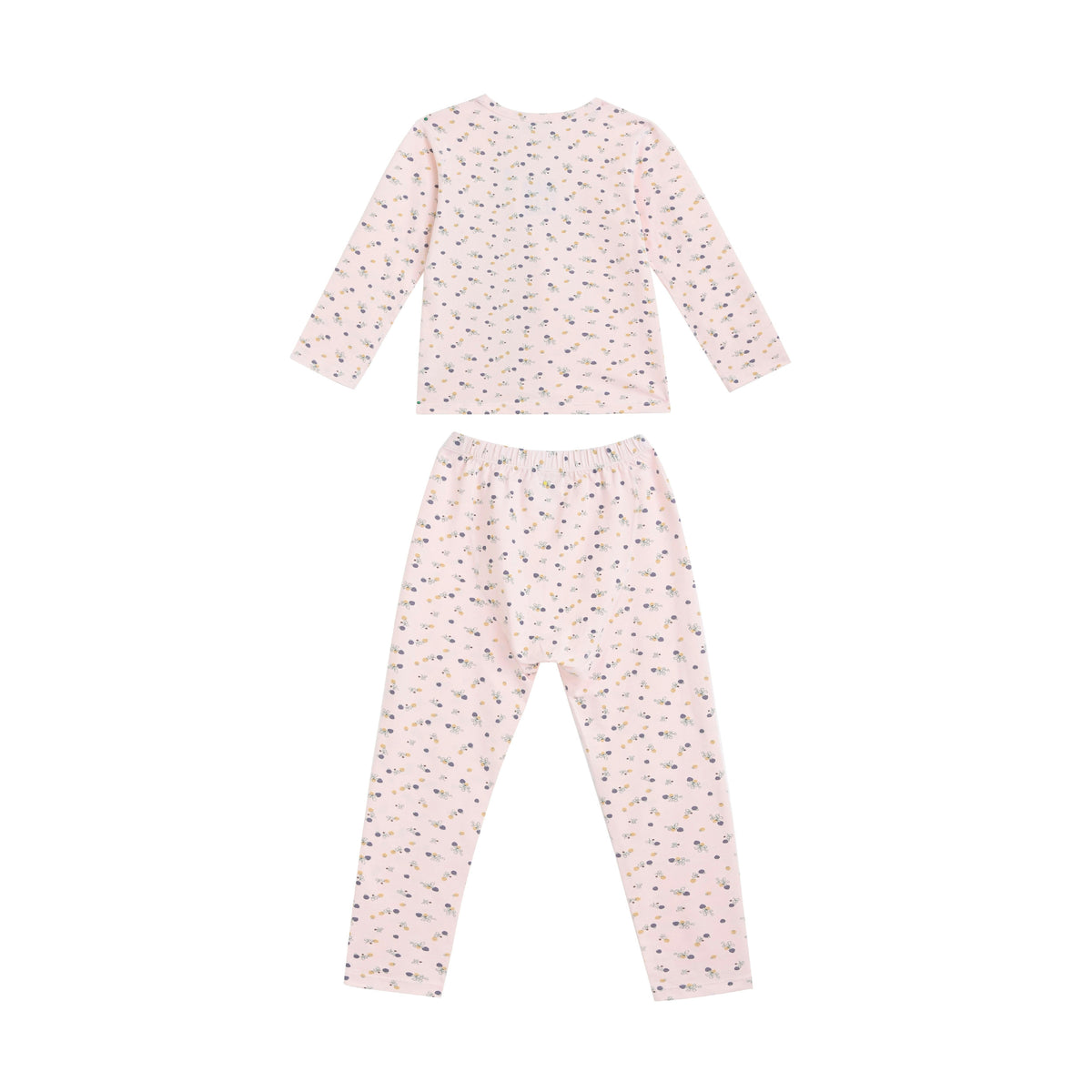Pink Floral Cotton Pajama Set