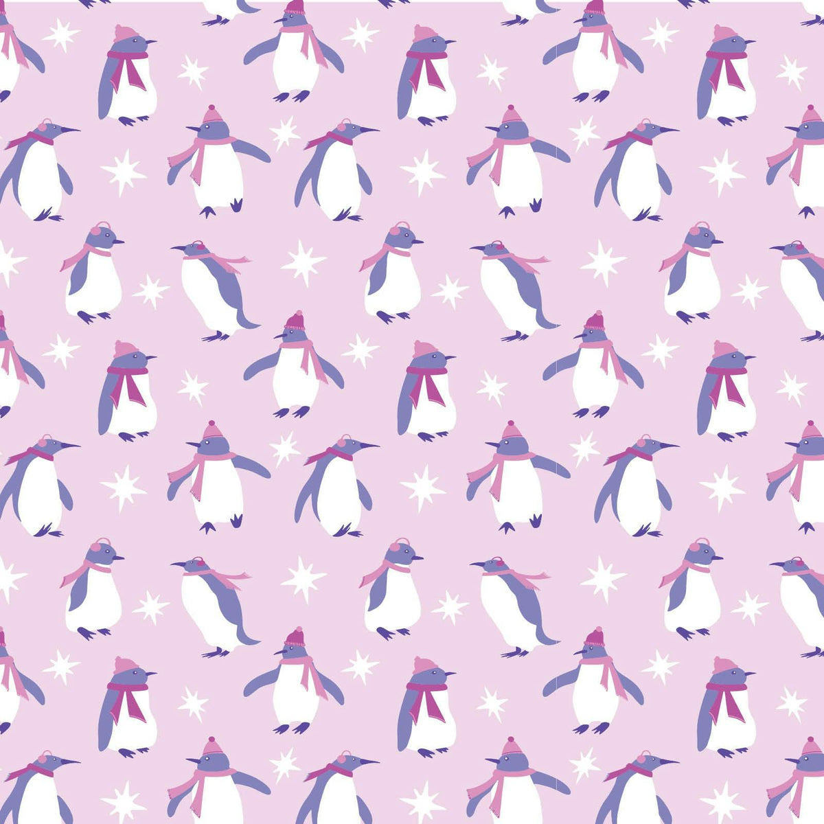 Wearable Girls' Blanket Penguin Party Pink