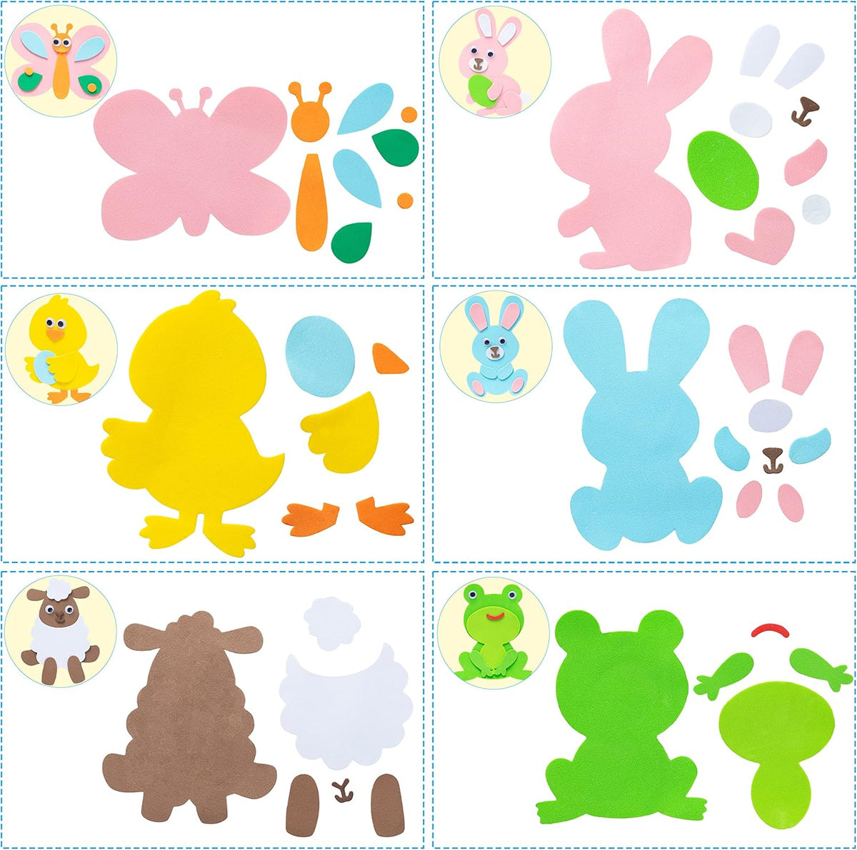 JOYIN Easter Egg Magnet Craft Set 24 Pack