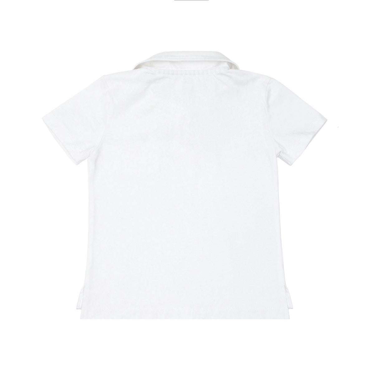 boys white cotton polo