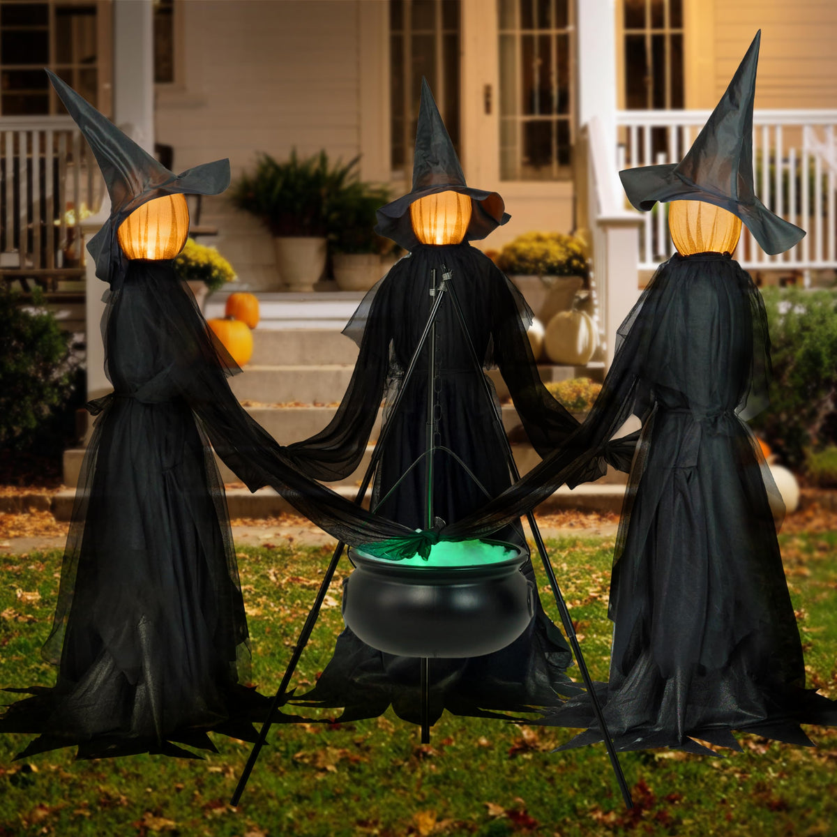 5 FT Halloween Witch Decorations Outdoor