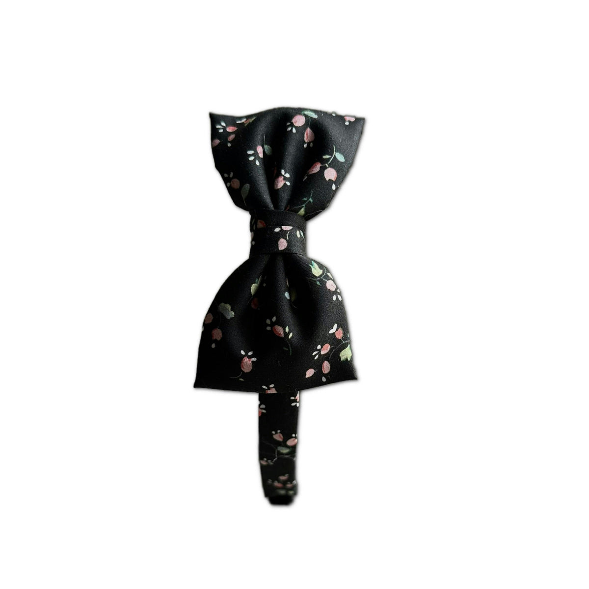 Liberty of London Bow Headband, Black/Pink Floral
