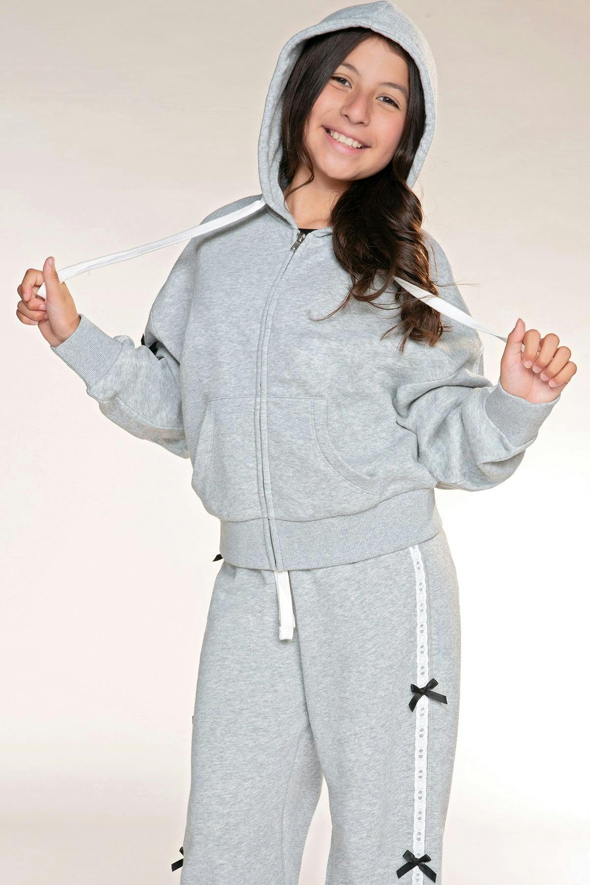Butter French Terry Drop Shoulder Zip Hoodie