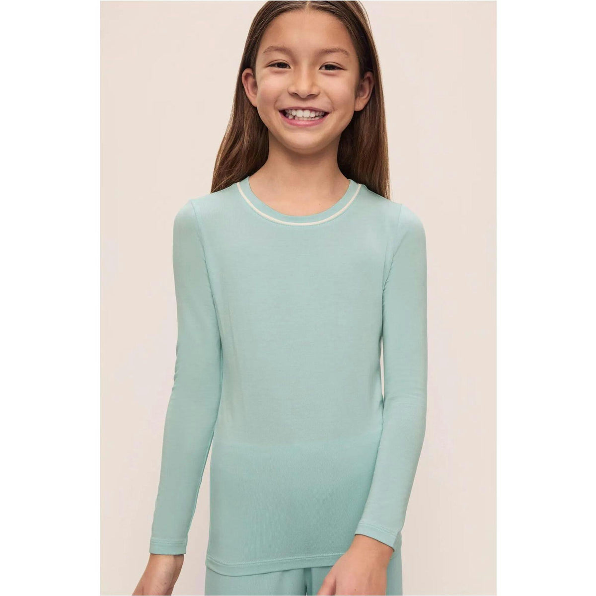 Kids TENCEL Modal Unisex Long PJ Set, Blue