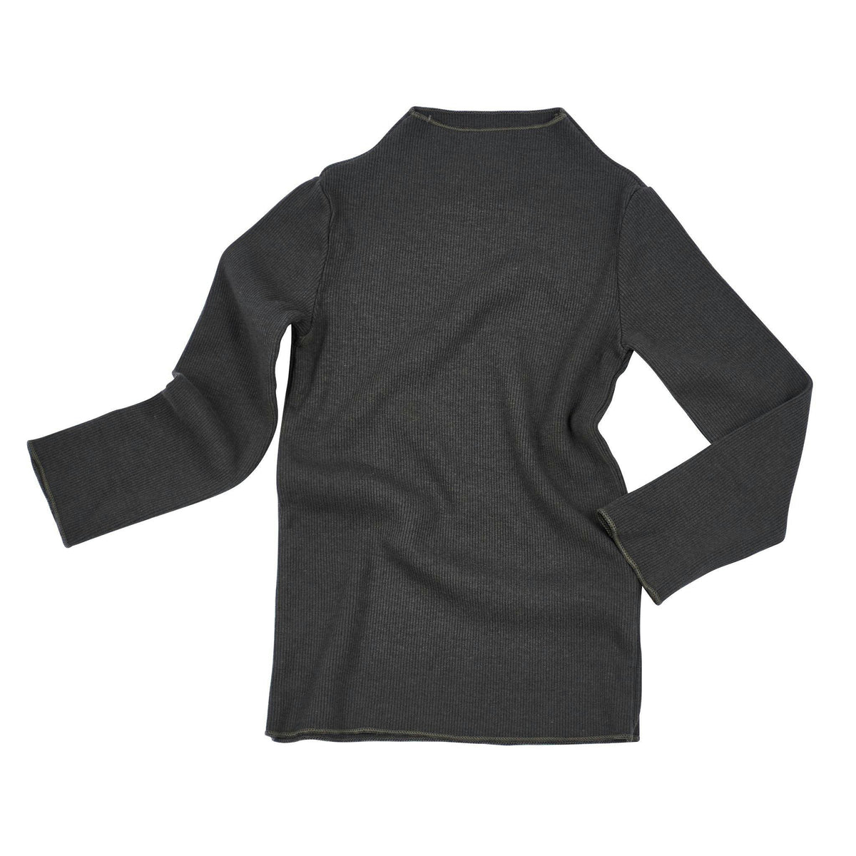 Rib Mock Neck Long Sleeve Top