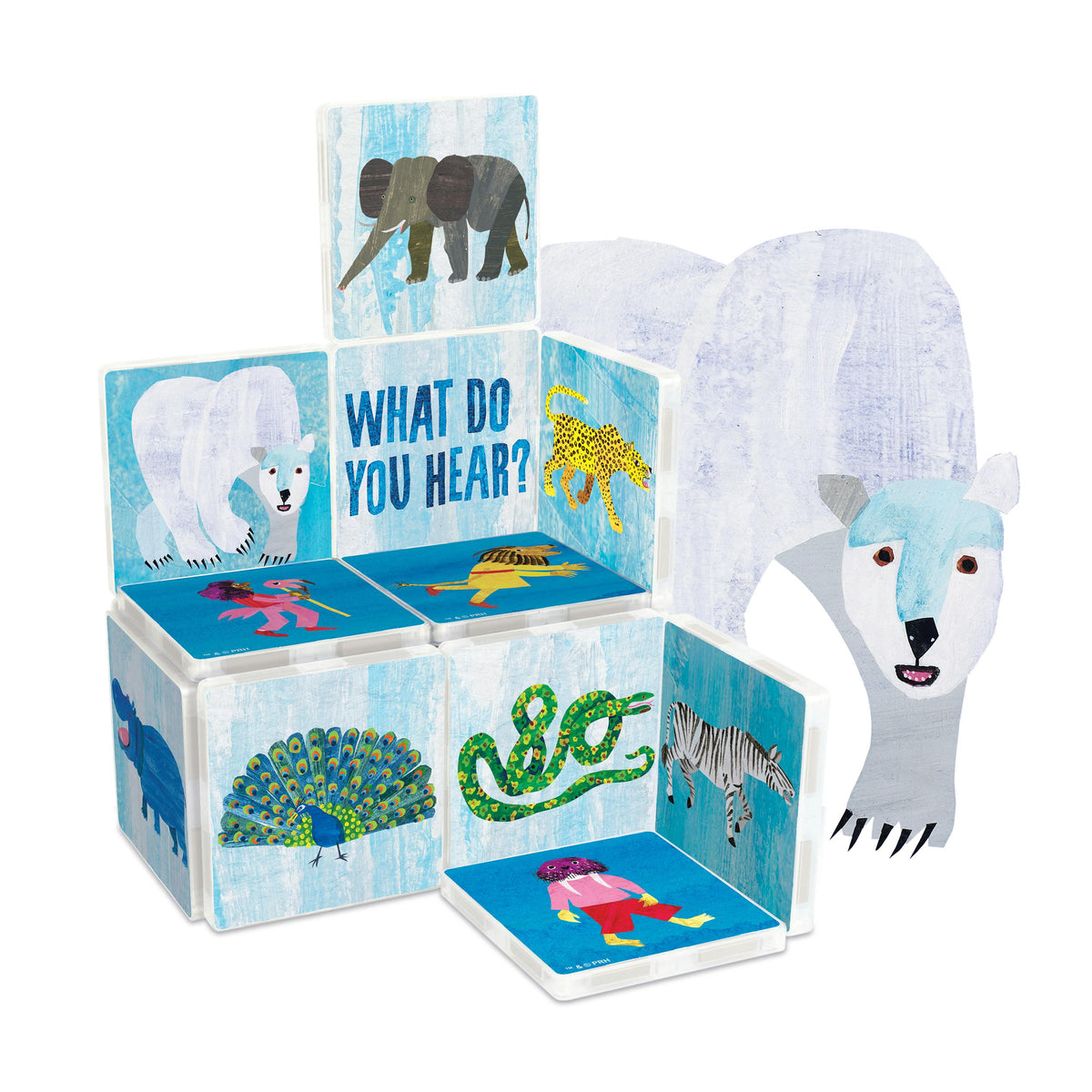 Eric Carle Brown Bear & Polar Bear Magnetic Tiles Combo Set