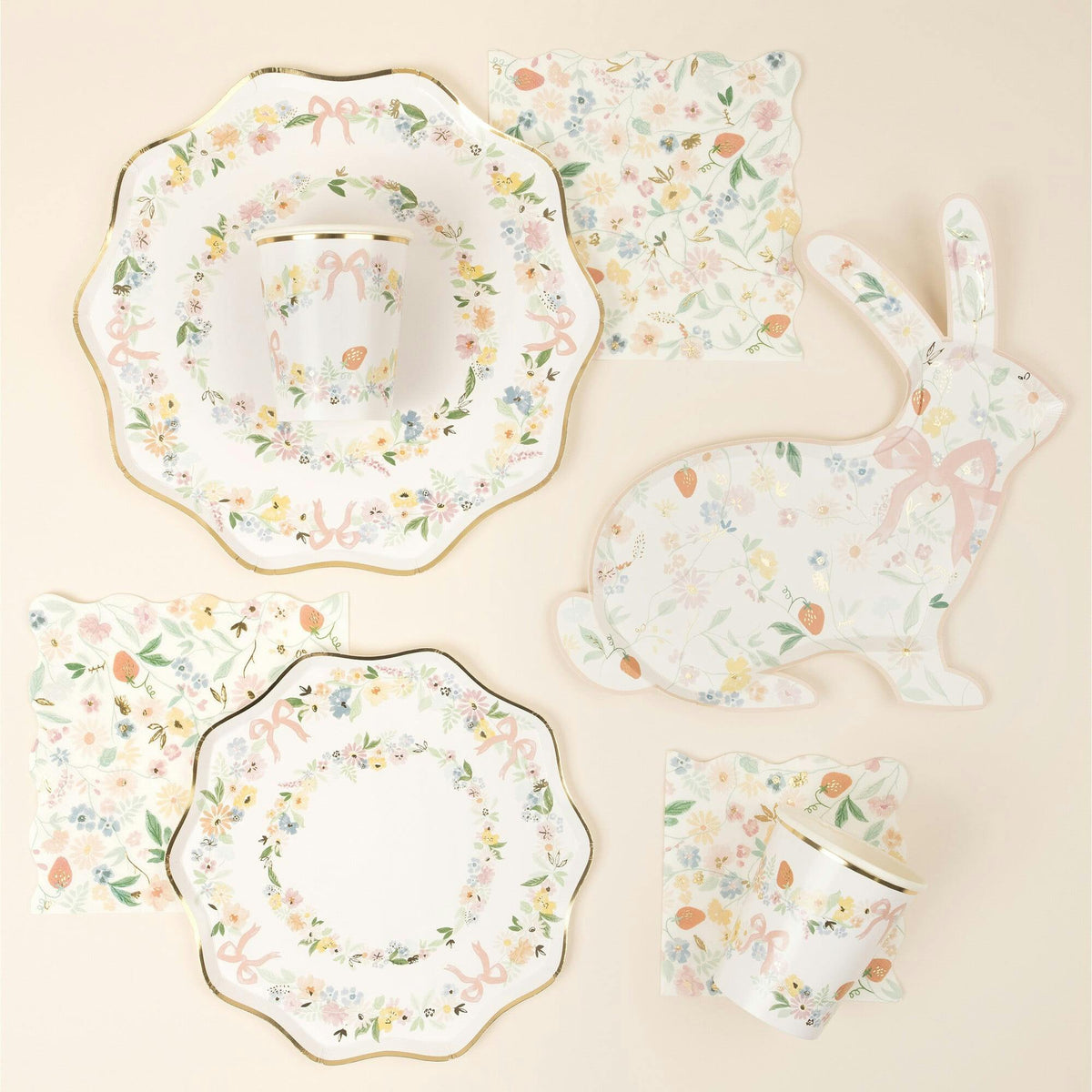 Elegant Floral Side Plates