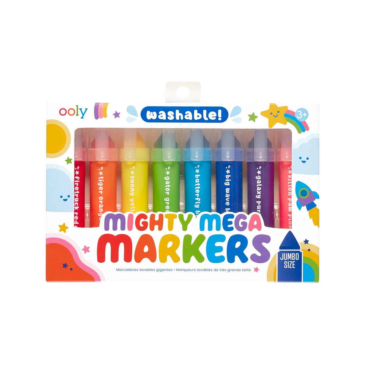 Mighty Mega Markers - Easy to Grip - Set of 8