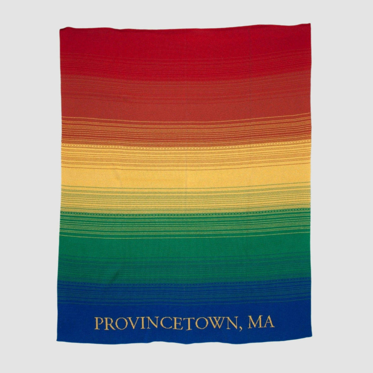 Custom Personalized Holiday | Stripes Sustainable Knit Throw Blanket - Pride for All