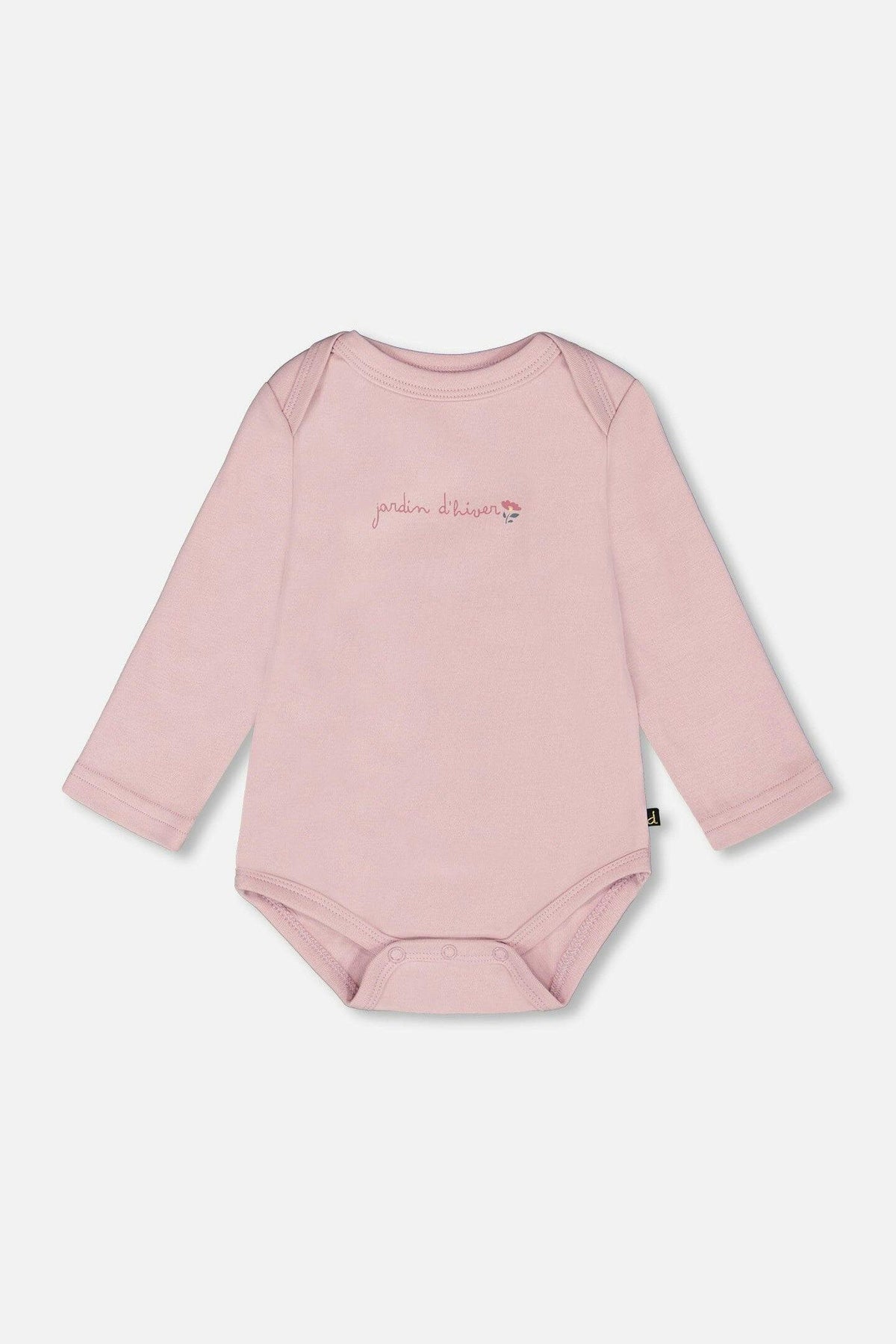Organic Cotton Long Sleeve Romper Neutral Purple
