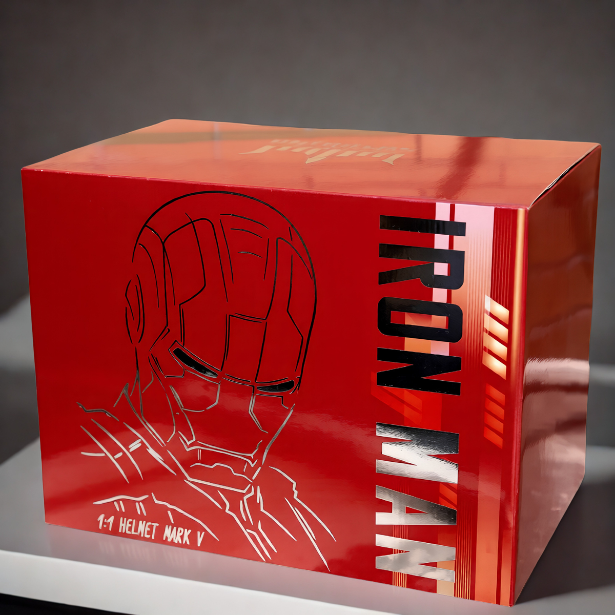 White Iron Man MK5 1:1 Helmet (With Jarvis - Voice, Remote, and Touch Control)